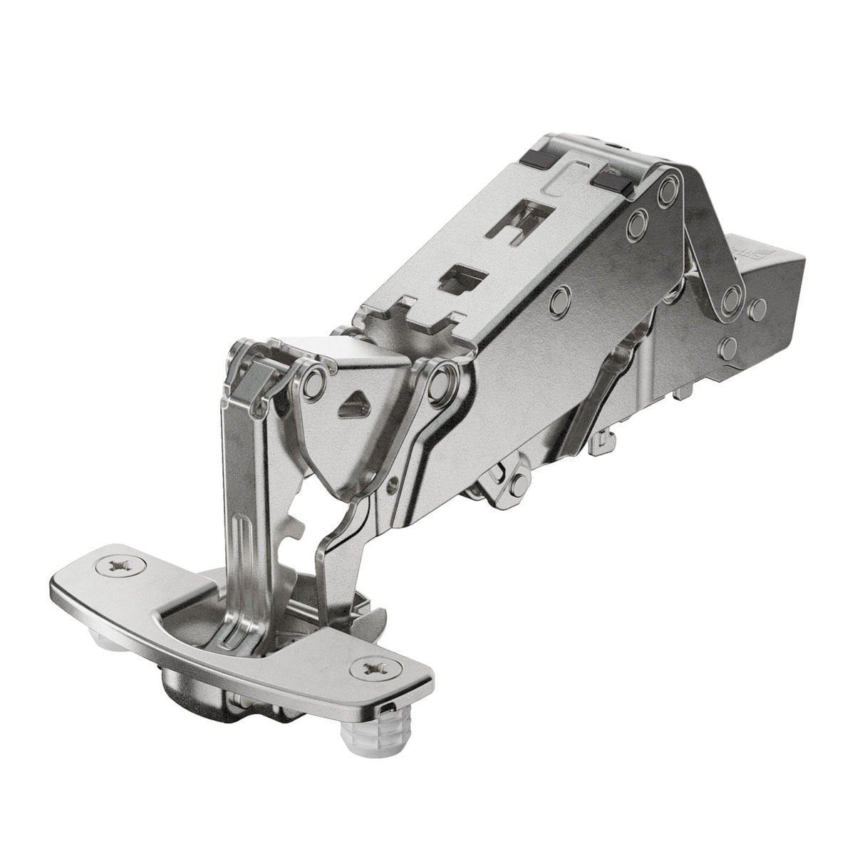 Bisagra de gran ángulo Sensys, con resalte cero y amortiguación integrada de Hettich 165º