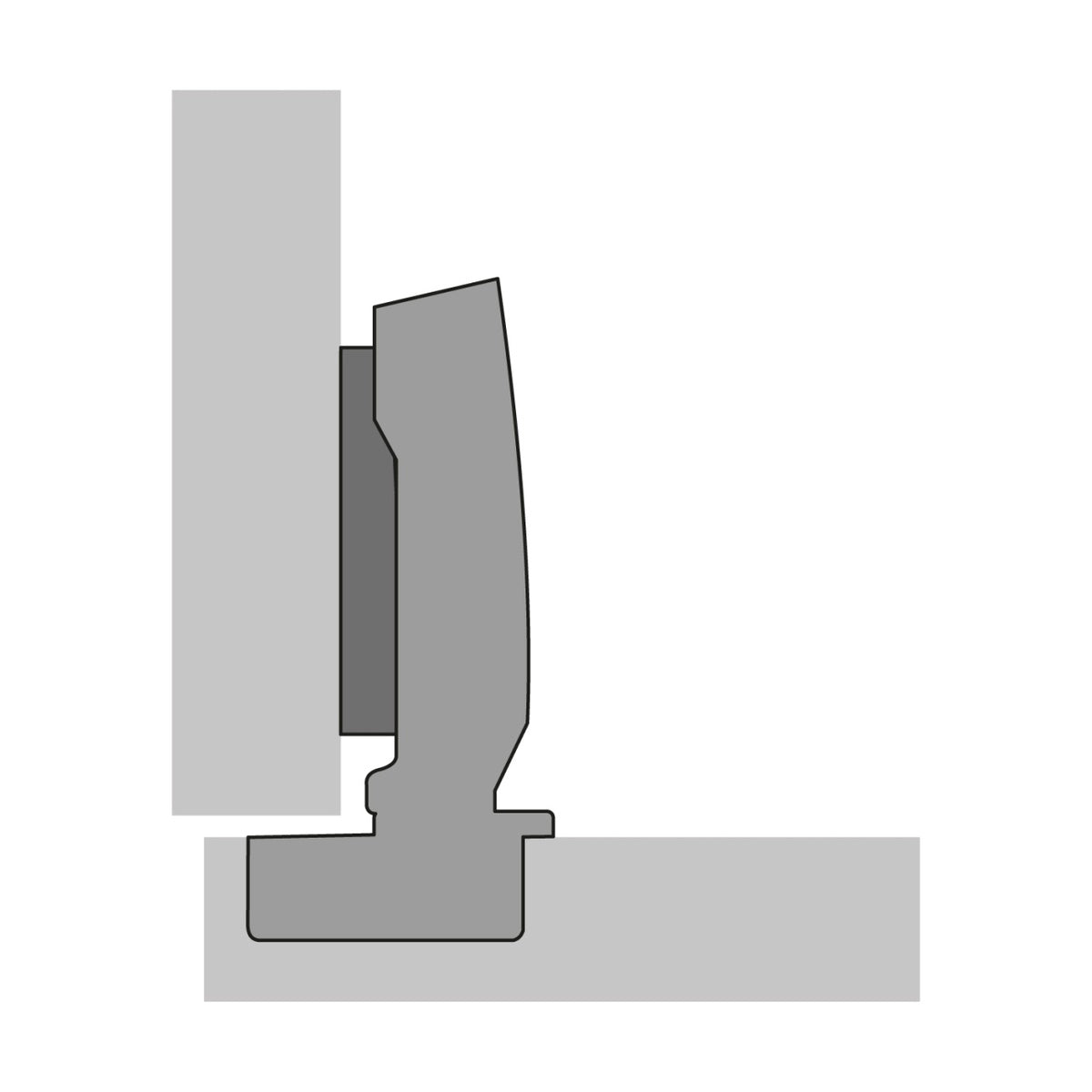 Bisagra Sensys con amortiguación integrada de Hettich 110º