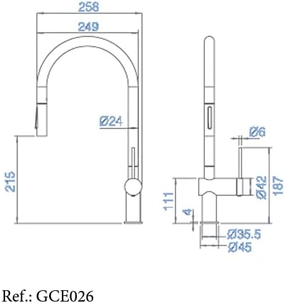 Grifo de cocina serie Berna