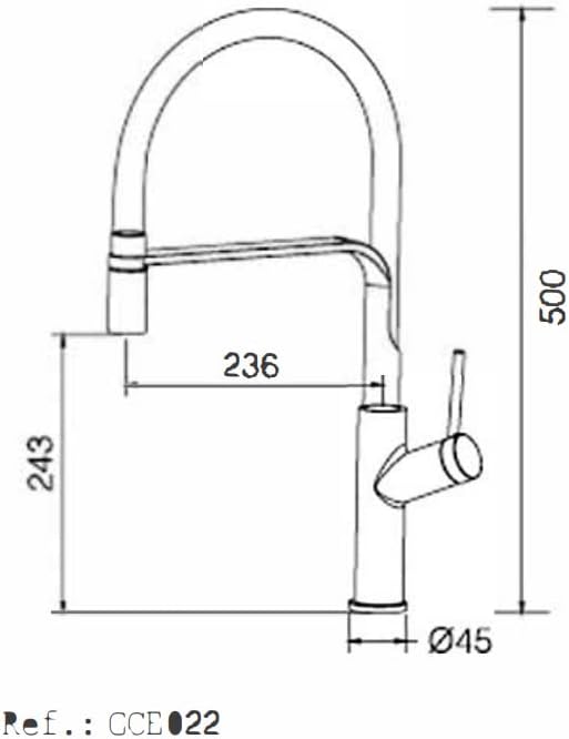 Grifo de cocina serie Sena
