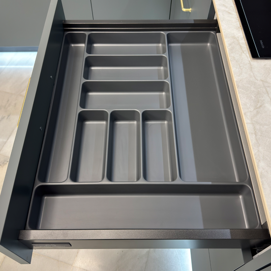 Cubertero para cajón Hettich PVC Antracita