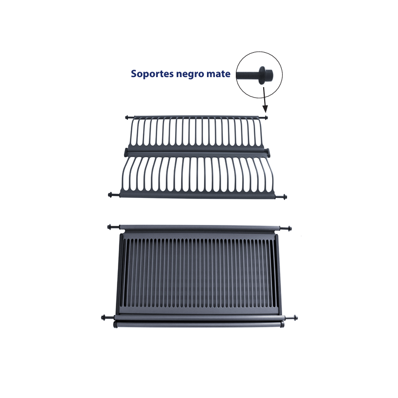 Escurreplatos de Acero Inoxidable Antracita