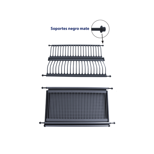 Escurreplatos de Acero Inoxidable Antracita